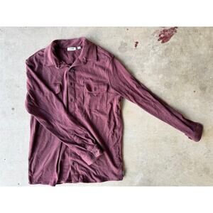Rowm Maroon Flannel Button-Up